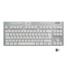LOGITECH G915 TKL LIGHTSPEED WIRELESS RGB MECHANICAL GAMING KEYBOARD (GL TACTILE Brown) white
